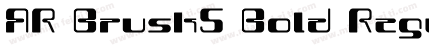 AR Brush5 Bold Regular字体转换